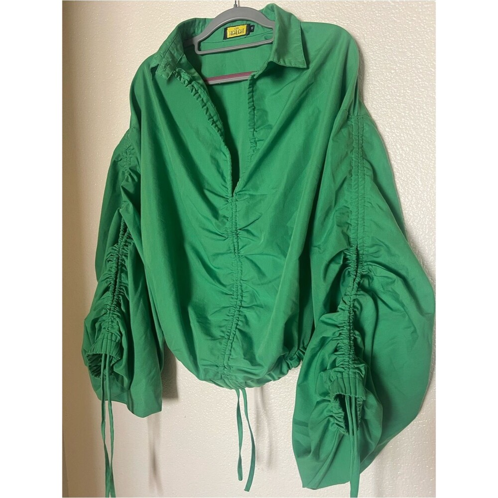 Highlight Green Women's Top Blouse
